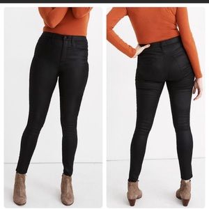 Madewell 10” High-Rise Skinny Jeans coated Edition